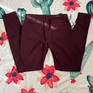 Lila Ryan maroon skinny Jean